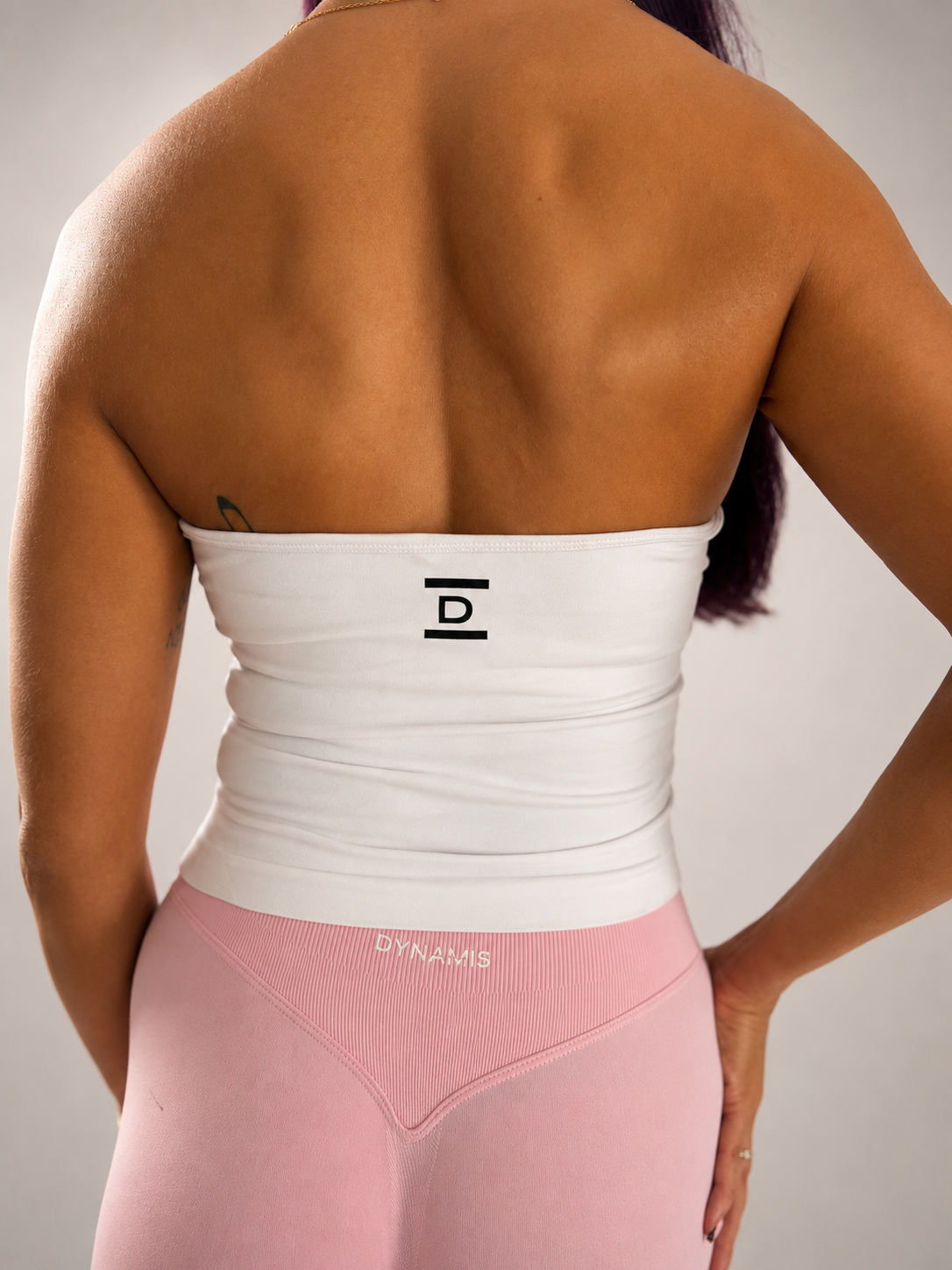White Halter Neck Top