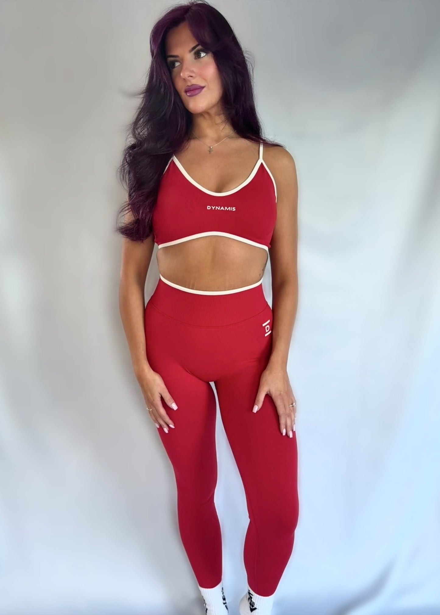 Red Essentials Leggings